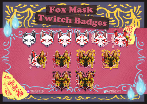 Set of 12 Badges